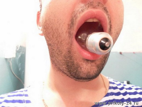 Как вытащить лампочку изо рта (6 фото)