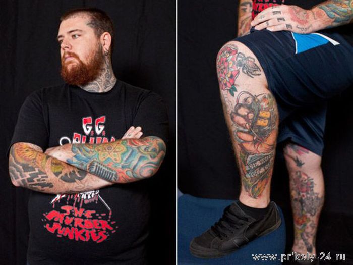Большие татуировки (23 фото)
