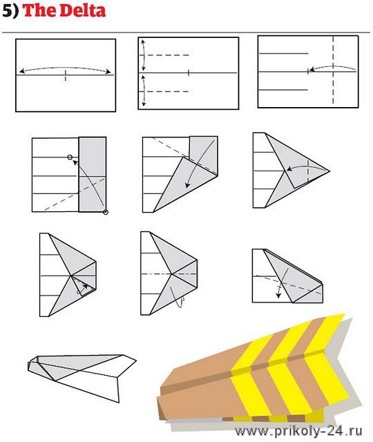 Бумажные самолетики (13 картинок)