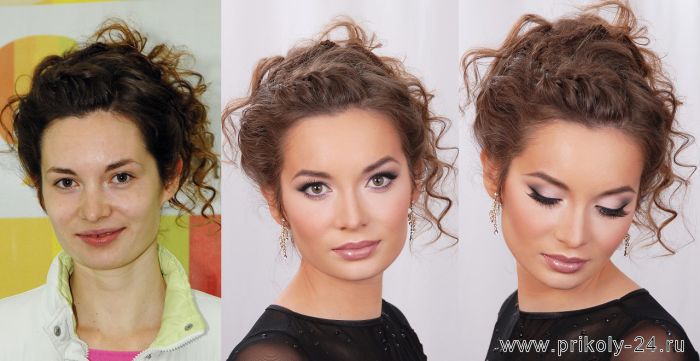 До и после макияжа (32 фото)