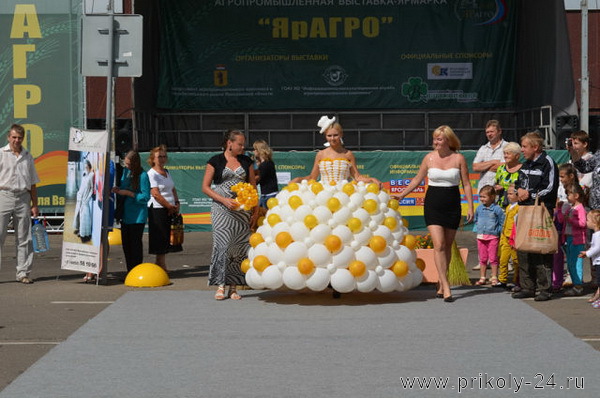 Платье из воздушных шаров (13 фото)