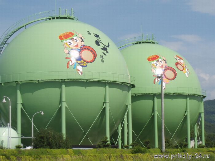 Японские газовые хранилища (21 фото)