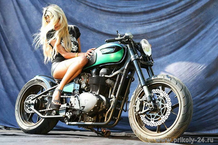 девушки блондинки на мотоциклах
